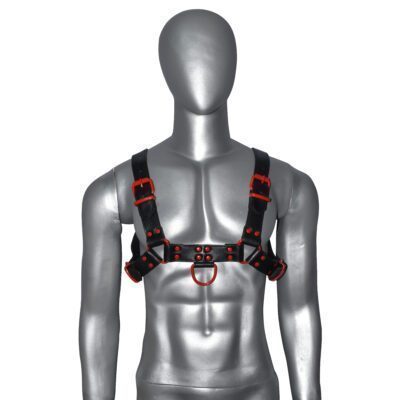 1-9-400x400 Leather Chest Harness with buckles