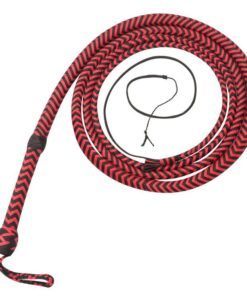 Red and black Para-cord Nylon Bullwhip