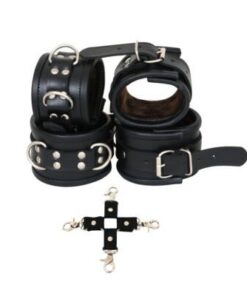 Wrist and Ankle Cuffs Hog Tie 4 Piece