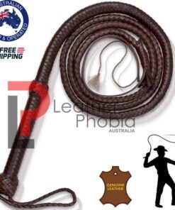 Cowhide Brown color Bullwhip