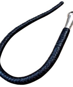Black Leather Heavy Duty Bullwhip