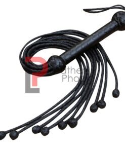Leather Flogger 9 Braided Tails