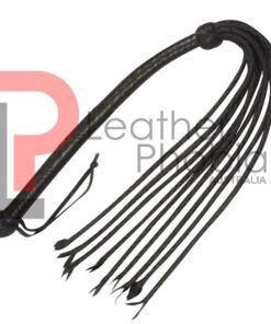 Leather Flogger Black 9 TAILS