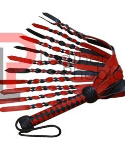 Red and Black Flogger Double Pasted