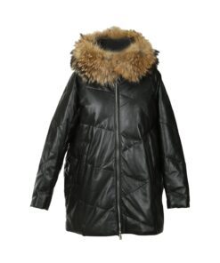 Detachable Hooded Fur Collar Duffle coat