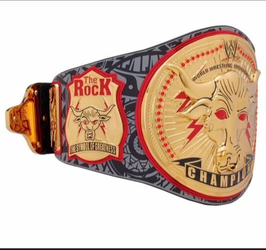 WWE the Rock Brahma Bull Replica belt Championship Title Belt3